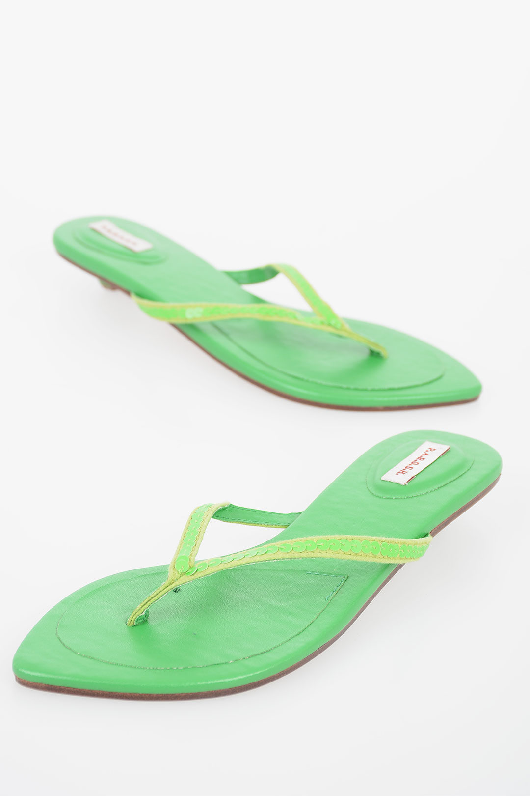 green sequin shoes