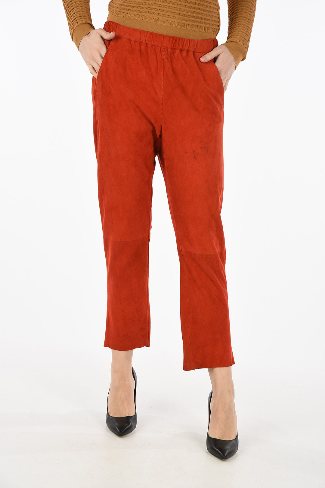 suede leather trousers