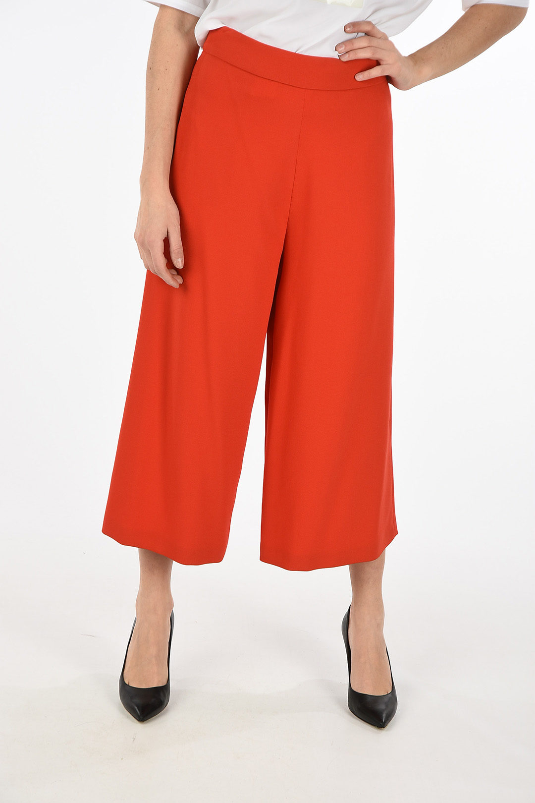 red capri pants womens