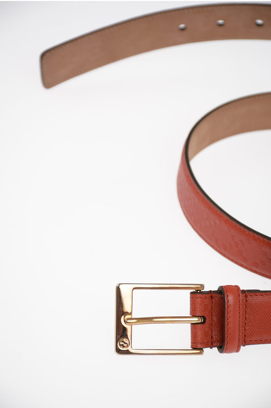 GUCCI men Belts Sz 100 cm Red Leather Belt Medium Width Red 100 (Belts) | eBay