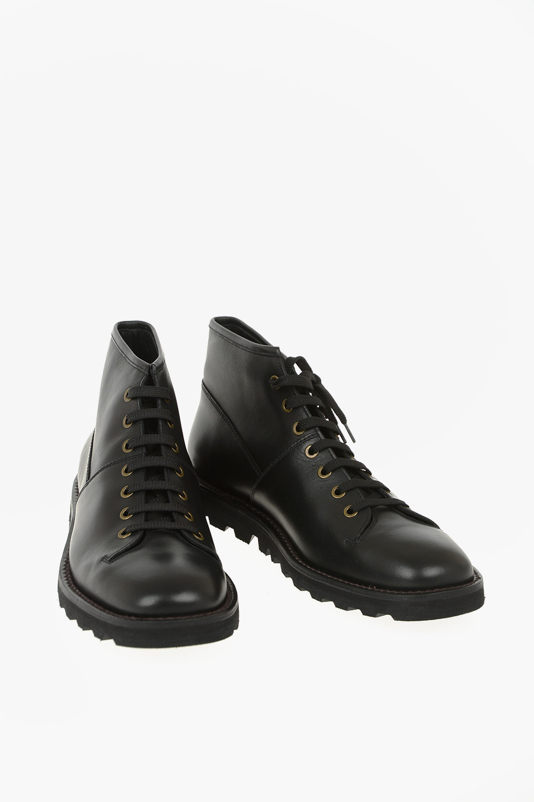 prada lace up leather boots