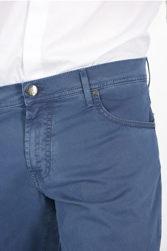 CORNELIANI men Trousers Sz 38 ID Blue Casual Stretch Pants Five Pockets ...
